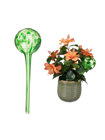 relaxdays 2x Bewässerungskugel in Grün