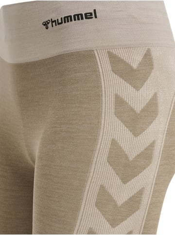 Hummel Hummel Leggings Hmlclea Yoga Damen Atmungsaktiv Schnelltrocknend Nahtlosen in CHATEAU GRAY/DRIFTWOOD MELANGE