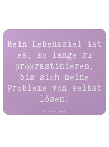 Mr. & Mrs. Panda Mousepad Spruch Lebensziele Prokrastination mit... in Lavendeltraum