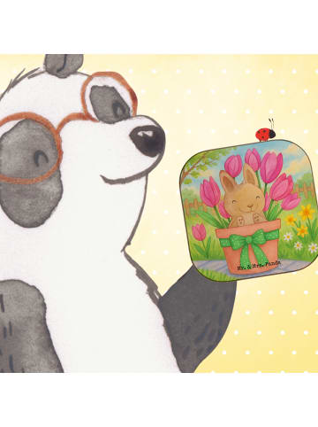 Mr. & Mrs. Panda Untersetzer für Gläser Hase Tulpen Design ohne ... in Weiß
