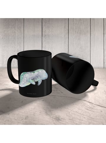 Mr. & Mrs. Panda Tasse Seekuh Chillen ohne Spruch in Schwarz