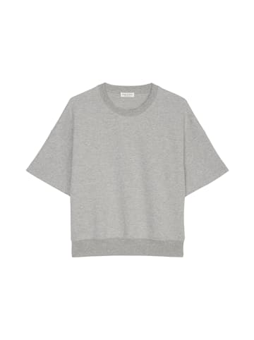 Marc O'Polo Kurzarm-Sweatshirt regular in soft stone melange