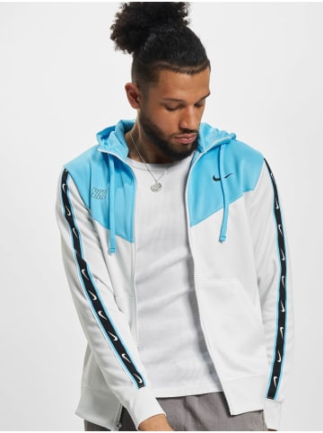 Nike Zip-Kapuzenpullover in summit white/baltic blue/black