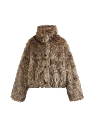 DreiMaster Klassik Faux Fur Jacke in Braun