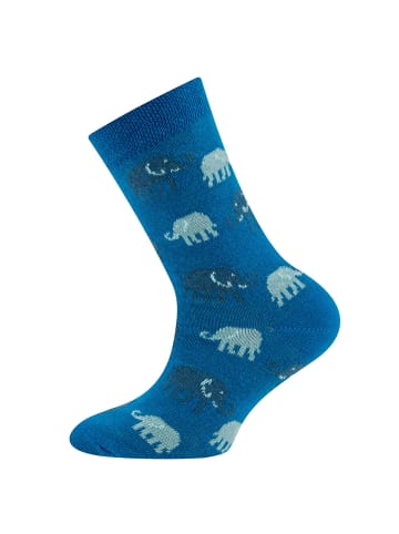 ewers 2er-Set Socken 2er Pack GOTS Elefanten/Uni in aqua-sky