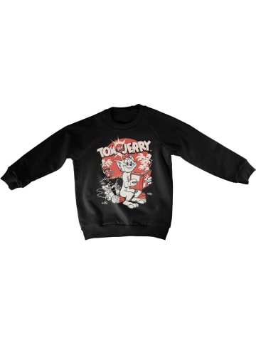 Tom & Jerry Kinder Sweatshirt in Schwarz