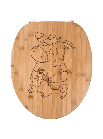 Mr. & Mrs. Panda WC-Brille Kuh ohne Spruch in Transparent