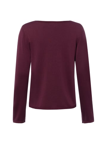s.Oliver Feinstrickpullover in aubergine - 0001