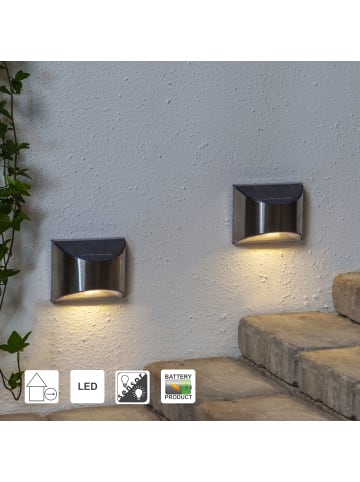 STAR Trading Solar-Wandleuchte Wally 2er-Set