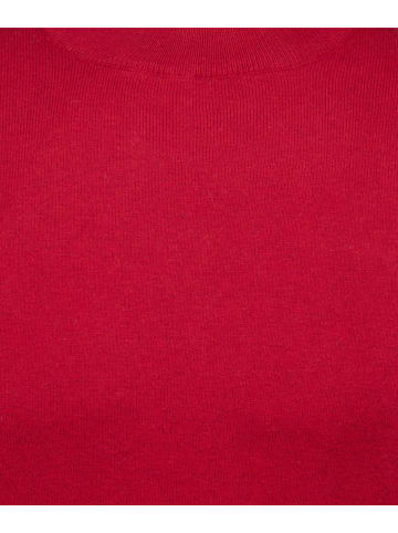 Ragman Strickpullover mit Stehkragen in Rot