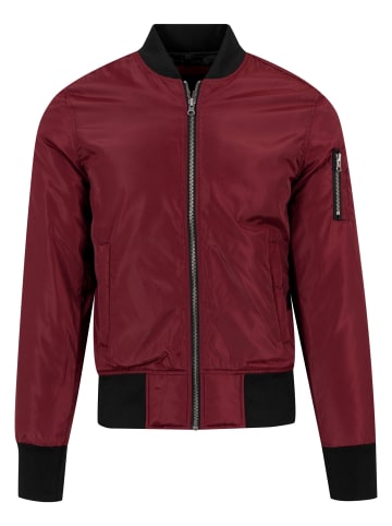 Urban Classics Bomberjacken in burgundy/black