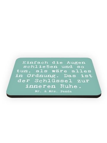 Mr. & Mrs. Panda Magnet Spruch Innere Ruhe mit Spruch in Meeresbrise