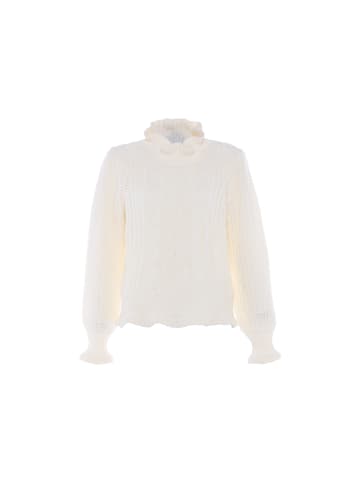 faina Damen Strickpullover in WOLLWEISS