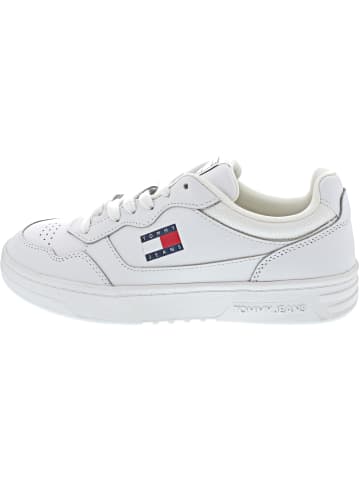 TOMMY JEANS TJM Cupsole Leather Ess Sneaker Weiß