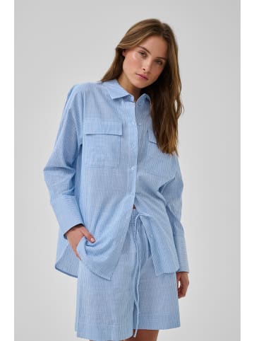 My Essential Wardrobe Langarm - Hemd SkyeMW Casual fit in Silver Lake Blue Striped