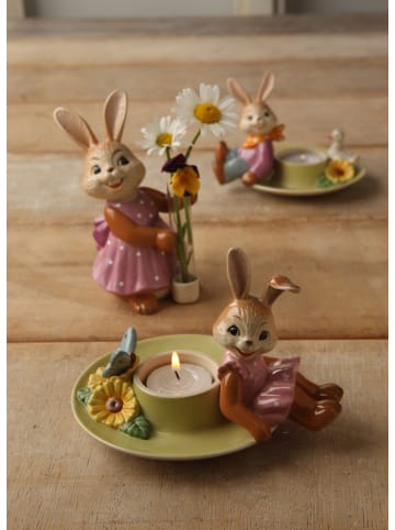 Goebel Figur " Hasenmädchen mit Vase Lass Blumen sprechen! " in Bunt