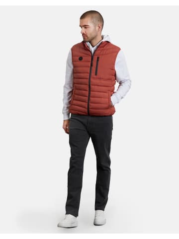 Threadbare Steppweste THB Jacket Gilet Hunnigan in Rust