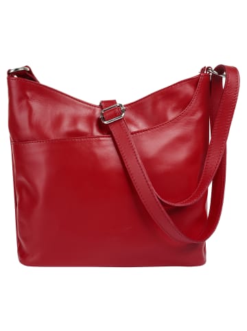 Samantha Look Umhängetasche echt Leder in rot