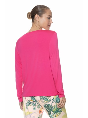 Mey Rundkragen Langarmshirt für Damen in pink