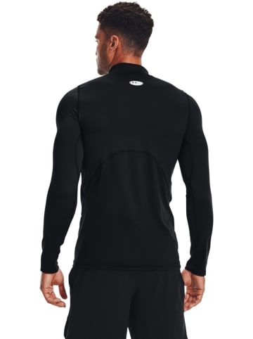 Under Armour Longsleeve "ColdGear Fitted Mock" in Schwarz