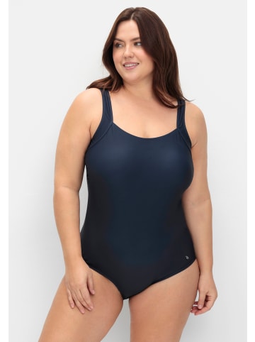 sheego Badeanzug in tiefblau