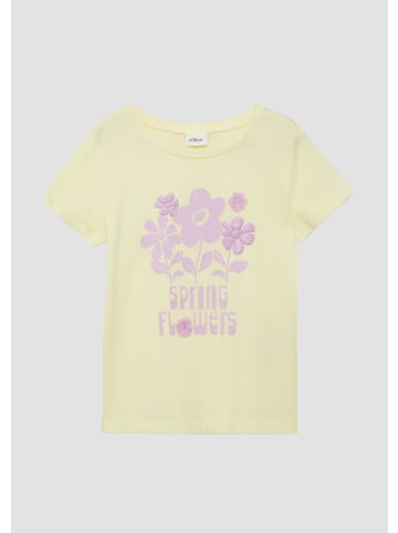 s.Oliver T-Shirt kurzarm in Gelb