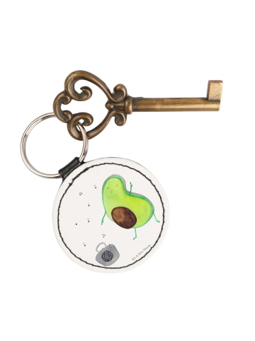 Mr. & Mrs. Panda Taschenanhänger Avocado Tanzen ohne Spruch in Weiß