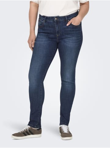 ONLY Carmakoma Skinny Jeans in Dark Blue Denim