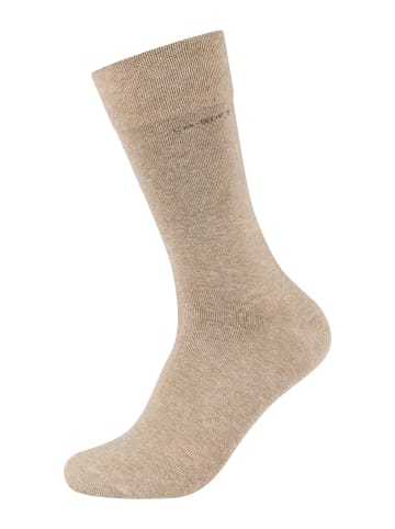 camano Socken für Damen und Herren Businesssocken Komfortbund Bequem Langlebig Baumwolle Soft  mit verstärktem Fersen- und Zehenbereich 4er Pack ca-soft in tiger's eye