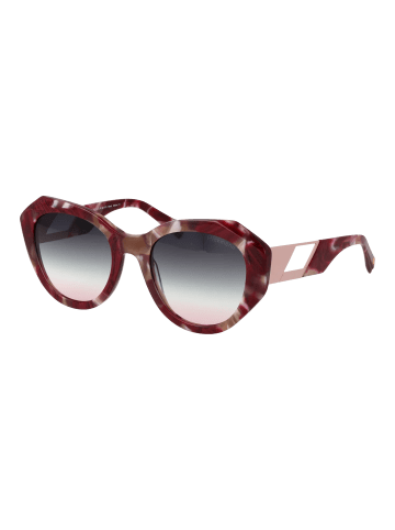 Ana Hickmann Frauen Sonnenbrille Schmetterling Burgundisch