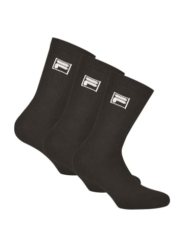 Fila Socken 3er Pack in Schwarz