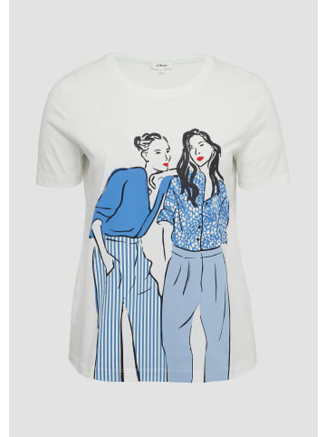 s.Oliver T-Shirt in 02E0_ecru