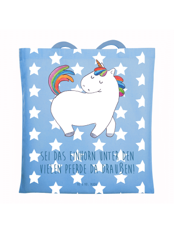 Mr. & Mrs. Panda Schultasche Einhorn Stolzieren mit Spruch in Sky Blue