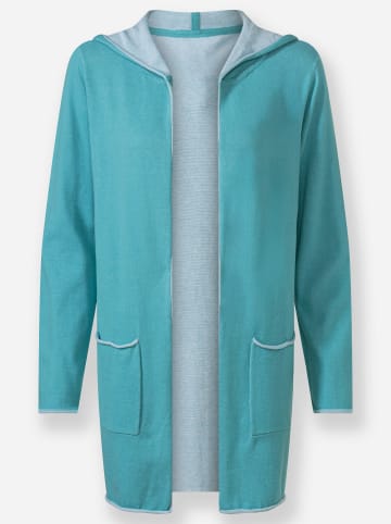 WITT WEIDEN Long-Strickjacke in ozean-meliert