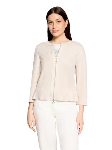 Betty Barclay Blazer-Jacke mit Reißverschluss in Grau Beige