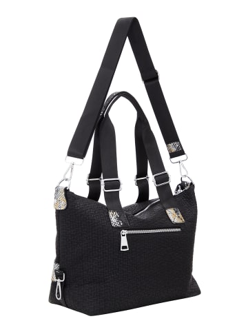 FELIPA Damen Handtasche in Schwarz Gold