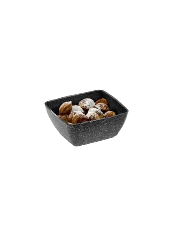APS GN 1/6 Schale FROSTFIRE in schwarz - 17,6 x 16,2 cm, H: 7,5 cm 1,3 Liter