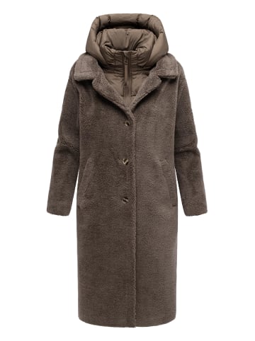 Navahoo Wintermantel Teddyzauber 14 in Stone Brown
