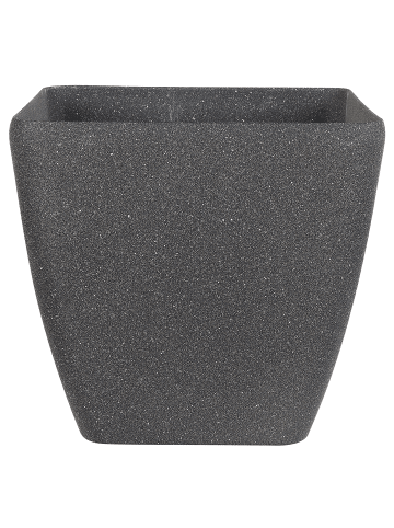 Beliani Outdoor Blumentopf ZELI in Grau - (W) 49 x (H) 49 x (L) 49 cm
