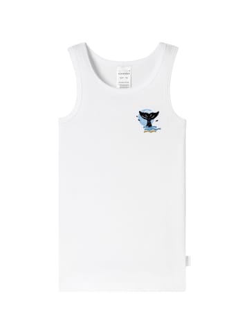 Schiesser Unterhemd Fine Rib Multi in blau,weiß