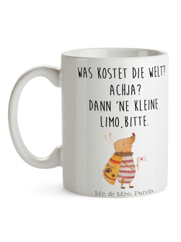 Mr. & Mrs. Panda Becher Nachtfalter Fähnchen mit Spruch in Weiß