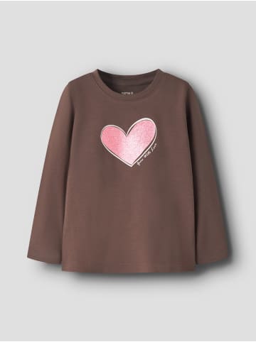 name it Nmfkatelin Glitzerprint Langarmshirt in shopping bag