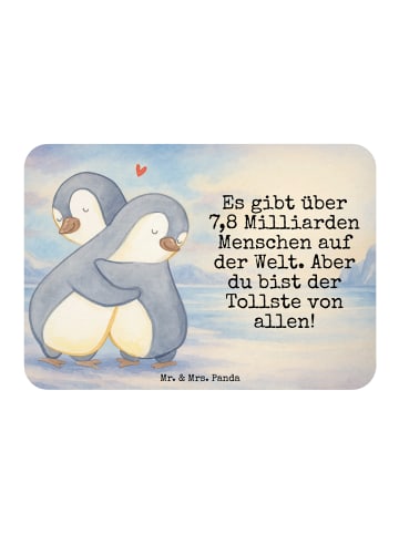 Mr. & Mrs. Panda Magnet Pinguine Kuscheln Design mit Spruch in Weiß