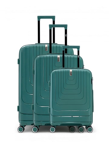 OBAGO 3 tlg. Kofferset GALINA in Grün (95L/64L/37L)