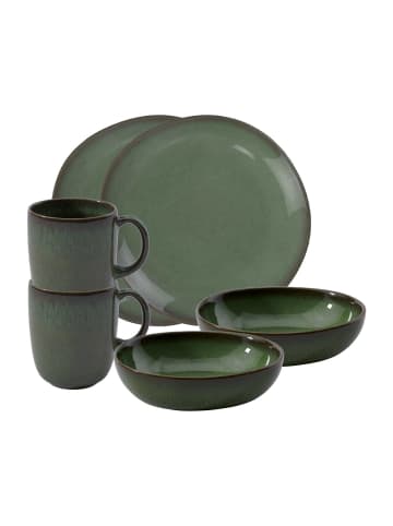 like. by Villeroy & Boch 6er Set Frühstücks-Set Lave in Vert