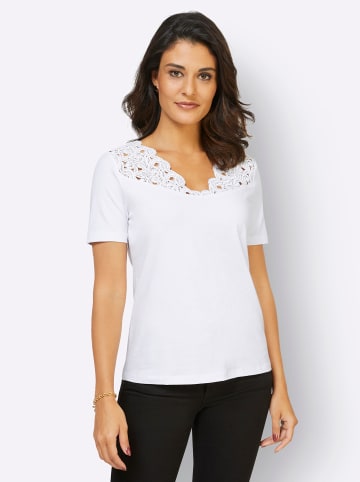 creation L Modal-Baumwoll-Shirt in weiß