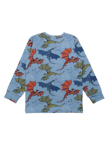 Walkiddy Walkiddy Pyjama Schlafanzug Langarm Dragons Drachen Alloverprint 140