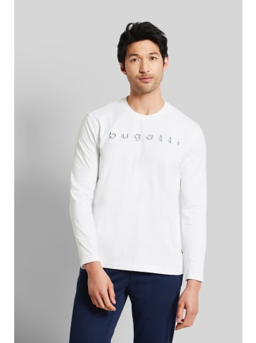 Bugatti Langarmshirt in weiß