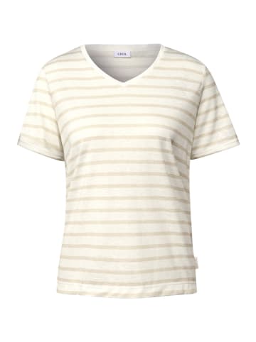 Cecil Strick-Look Streifen-Shirt in Beige