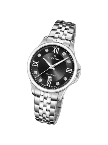 Candino Analog-Armbanduhr Candino Elegance silber mittel (ca. 34mm)
